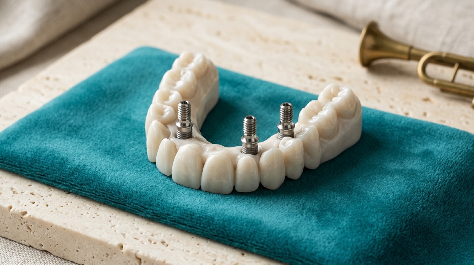 All-on-Four — tam çene + 4 implant